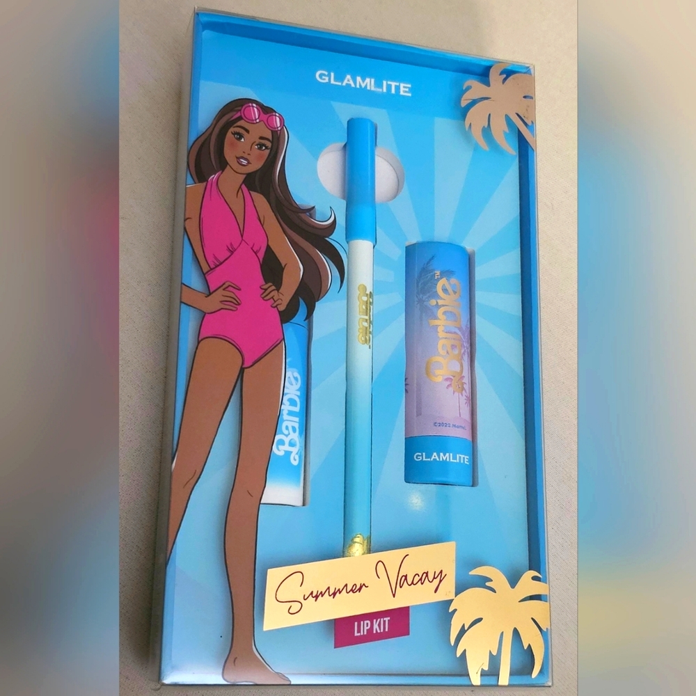 GLAMLITE X BARBIE Sunmer Vacay Lip Kit